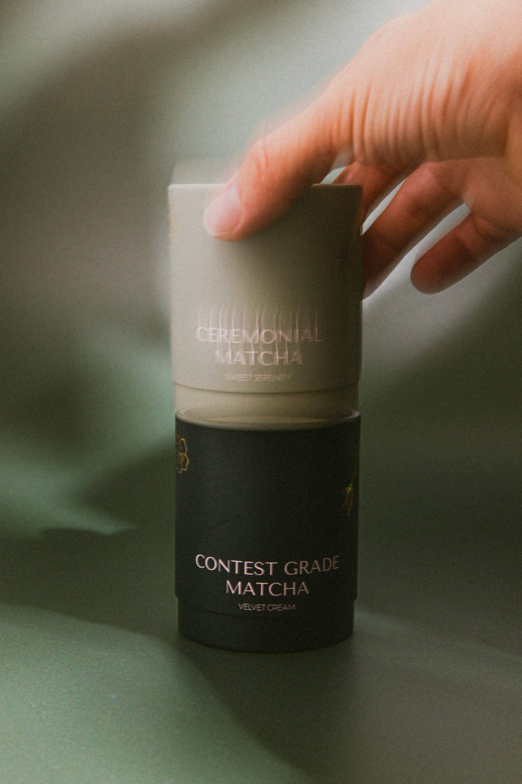 matcha brand packaging model lifestyle